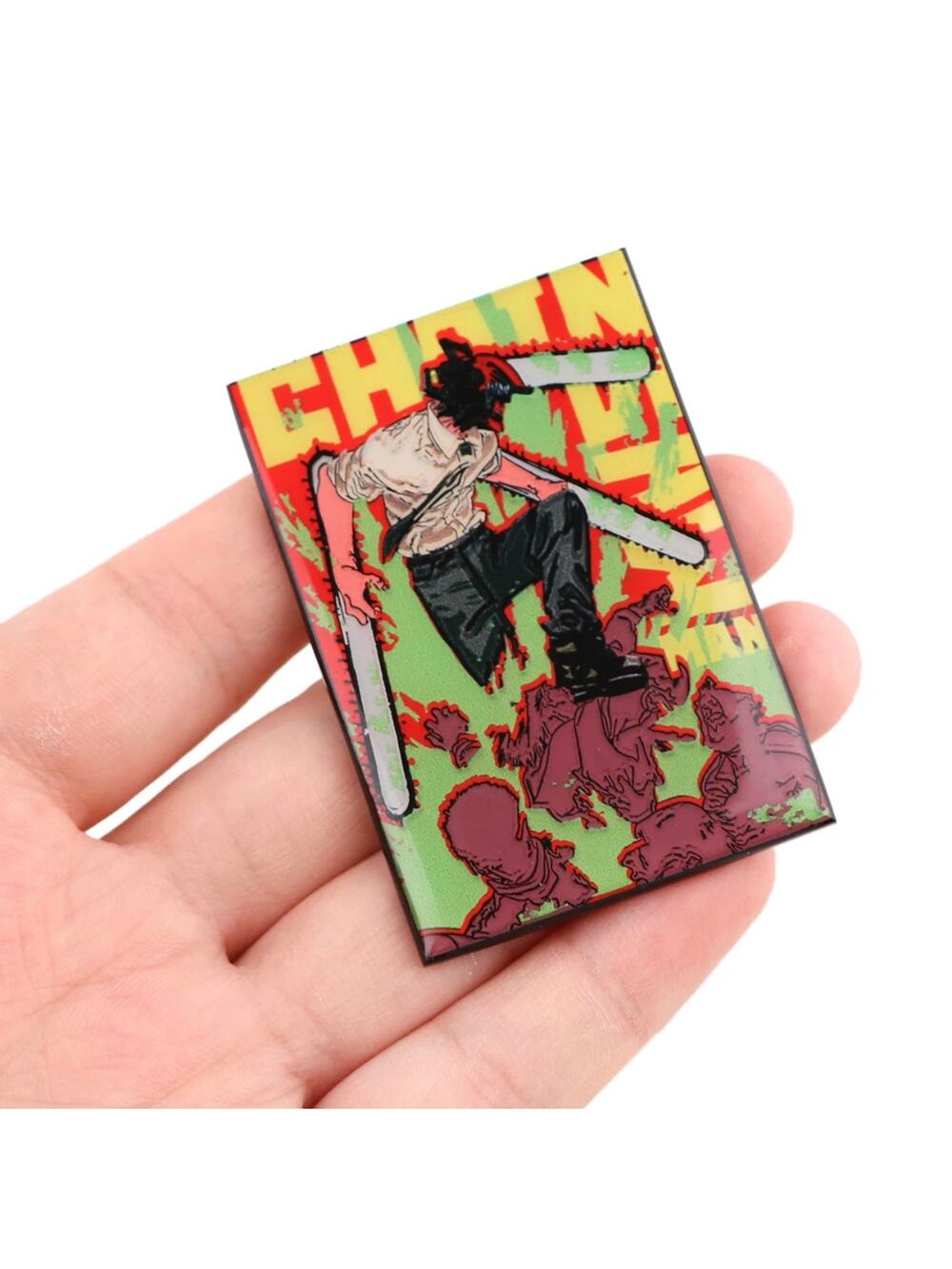 Chainsaw Man Manga Cover DENJI Enamel Pins -Chainsaw-1